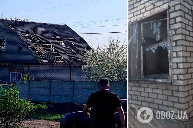 На Криворожье сбили российскую ракету: обломками повреждено 15 домов. Фото