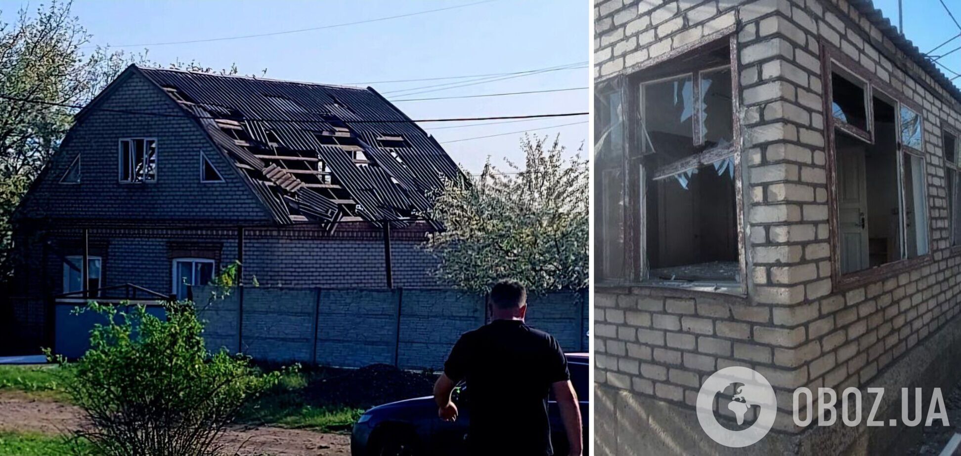 На Криворіжжі збили російську ракету: уламками пошкоджено 15 будинків. Фото