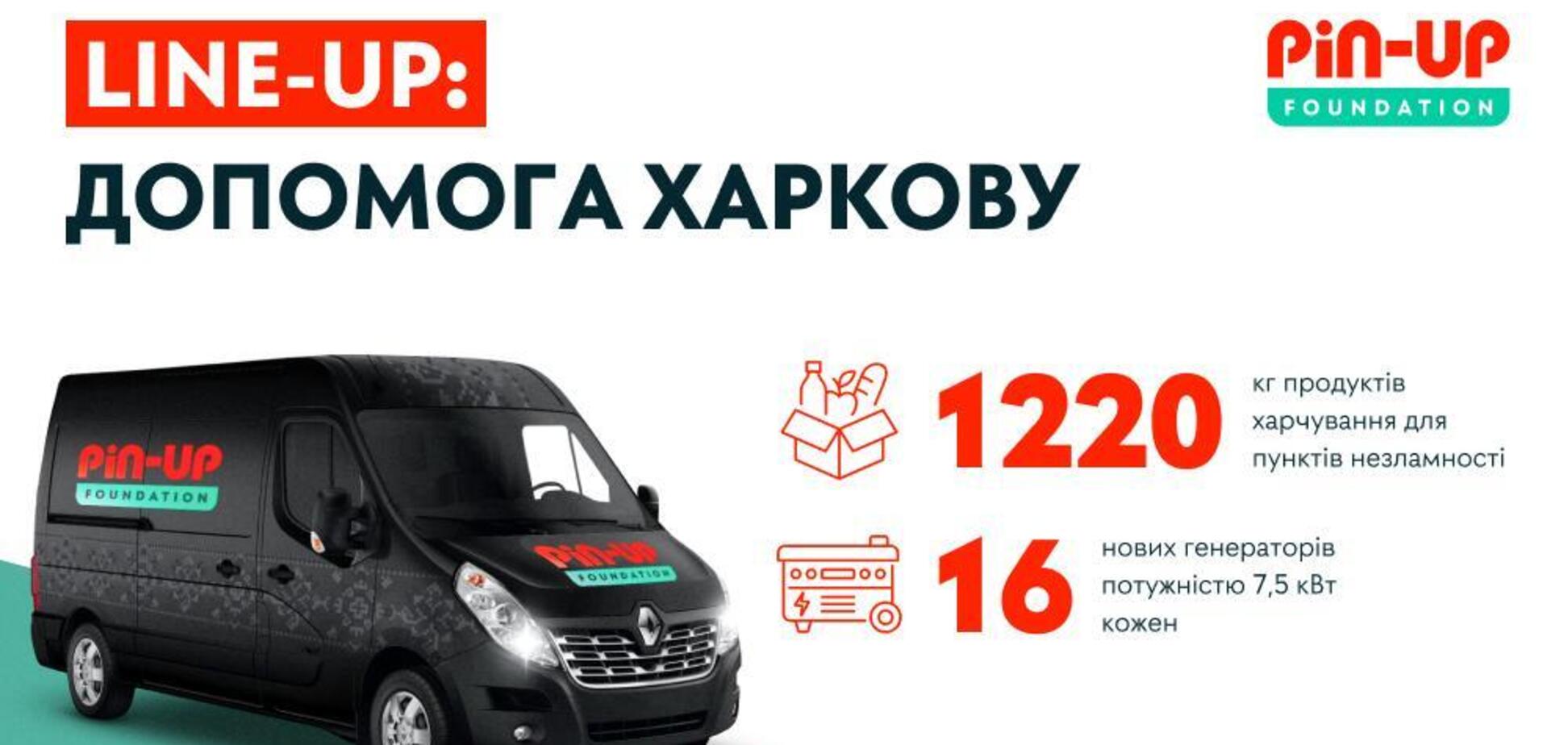 Пункты несокрушимости в Харькове получили генераторы от PIN-UP Foundation