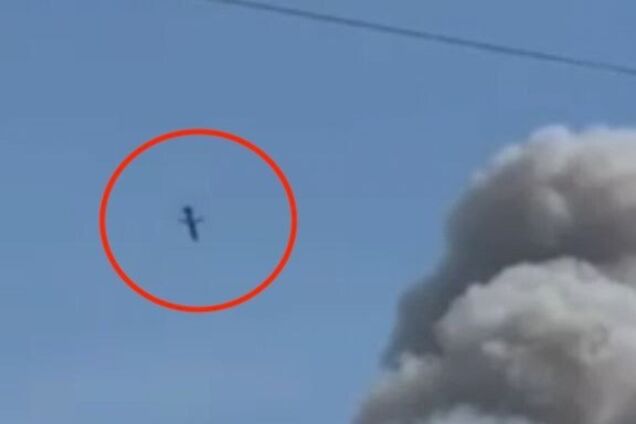 Появилось видео с ракетой, которая устроила 'бавовну' в Луганске
