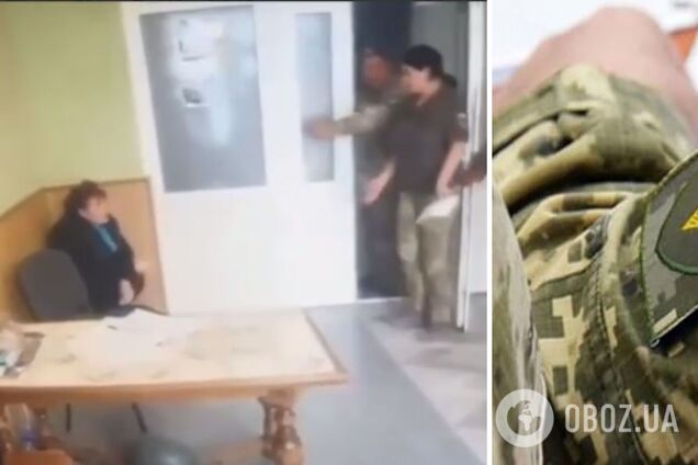 В Хмельнитчине женщина превратила ТЦК в туалет и была задержана: в сети же заявили об избиении. Видео