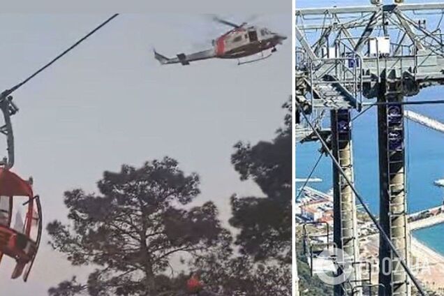 В турецькій Антальї сталась аварія на оглядовому фунікулері: загинула людина. Фото і відео