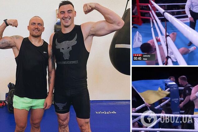 Непобедимый украинский супертяж выиграл чемпионский бой нокаутом, от которого соперник улетел за канаты. Видео