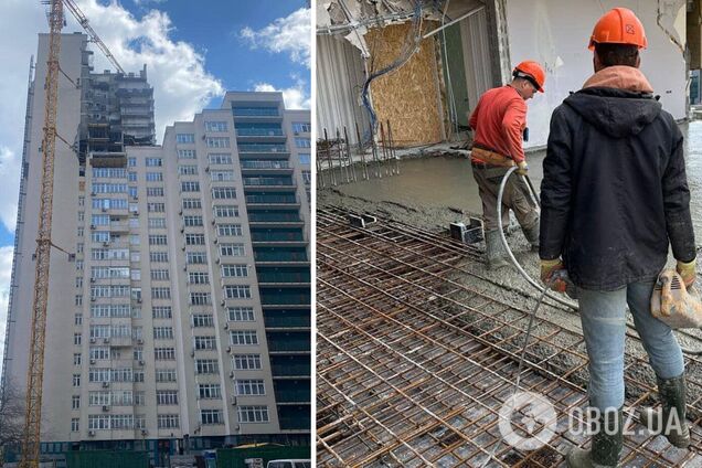 Работы по восстановлению дома продолжаются