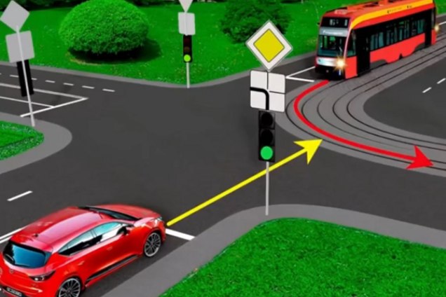 Хто проїде перехрестя другим? Завдання на знання ПДР і уважність