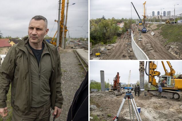 Кличко показав, будівництво розв’язки, що сполучить Троєщину з Подільсько-Воскресенським мостом