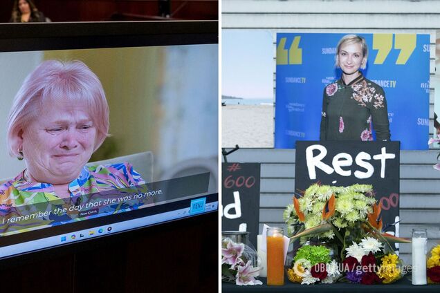 Мама украинки Галины Гатчинс, которую случайно убил Алек Болдуин, проплакала все интервью в день суда над оружейницей 'Ржавчины'. Видео