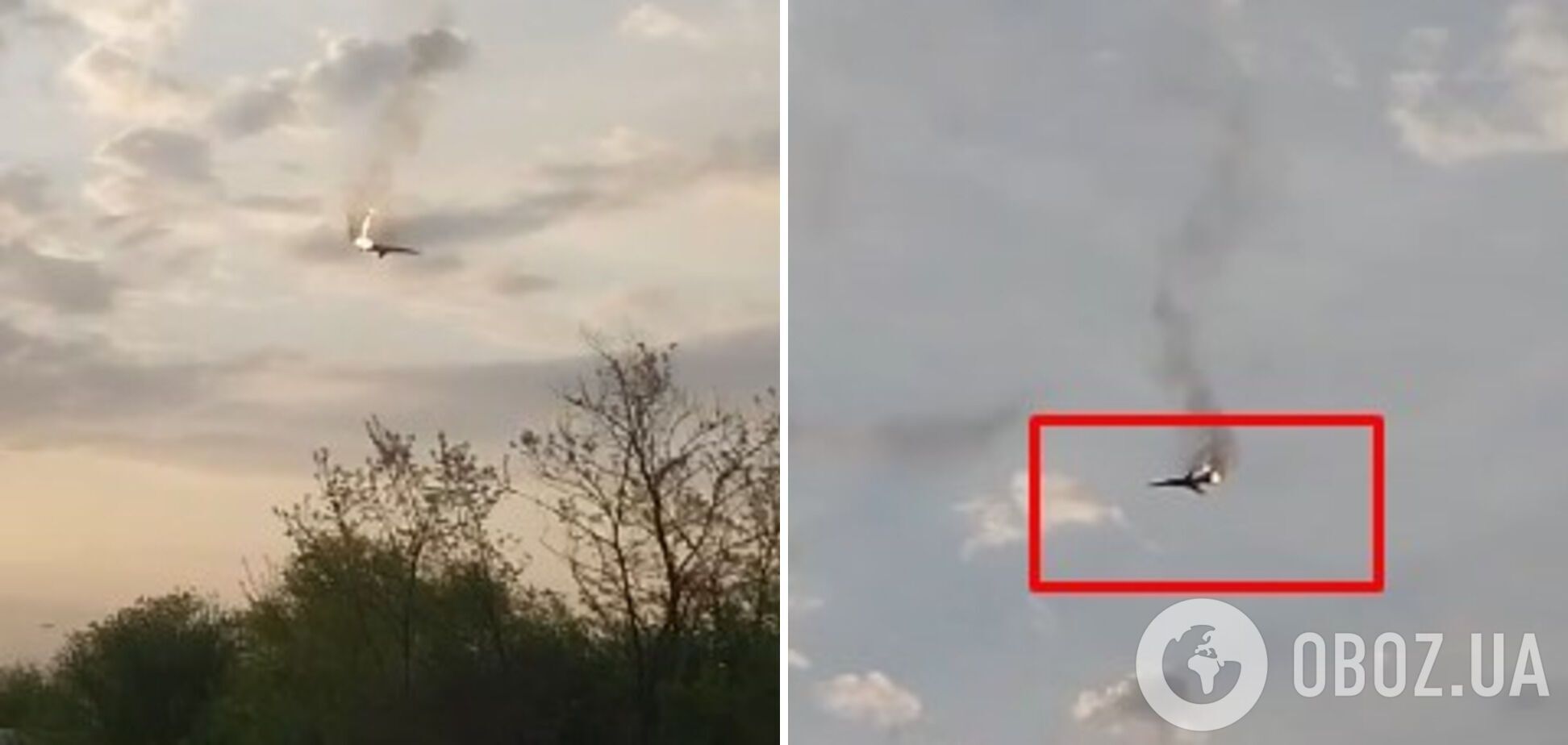 Момент падения Ту-22М3 попал на видео: что известно об истребителе, с которого РФ била по Украине