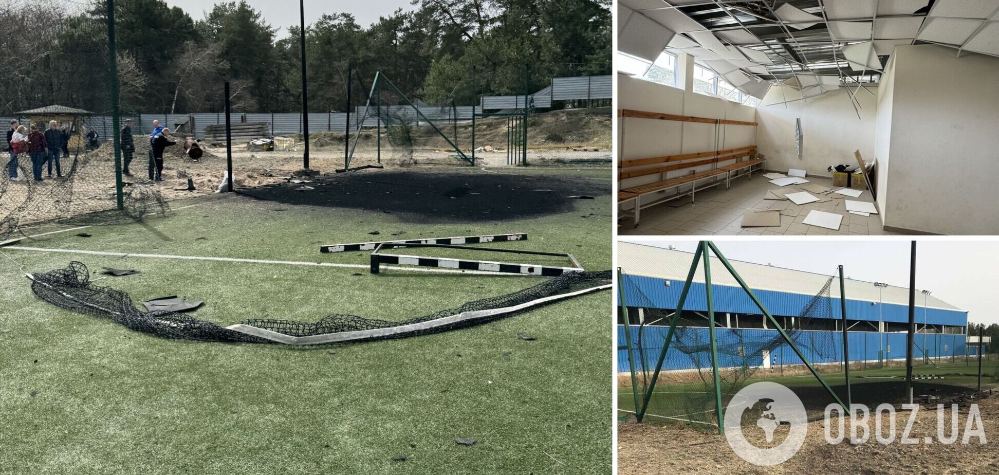 База вице-чемпиона УПЛ подверглась разрушениям в результате российского обстрела. Фото последствий