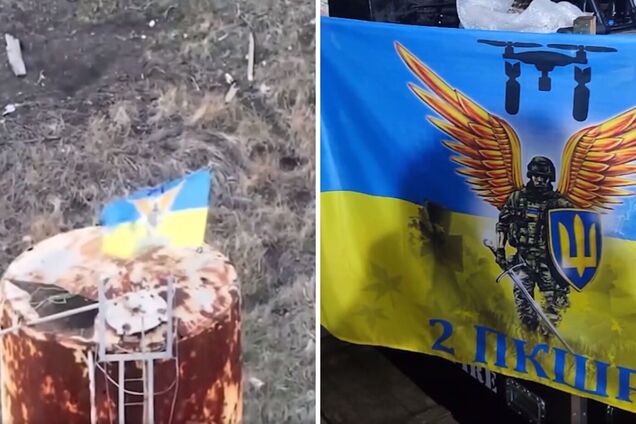 Захисники нашої країни встановили прапор