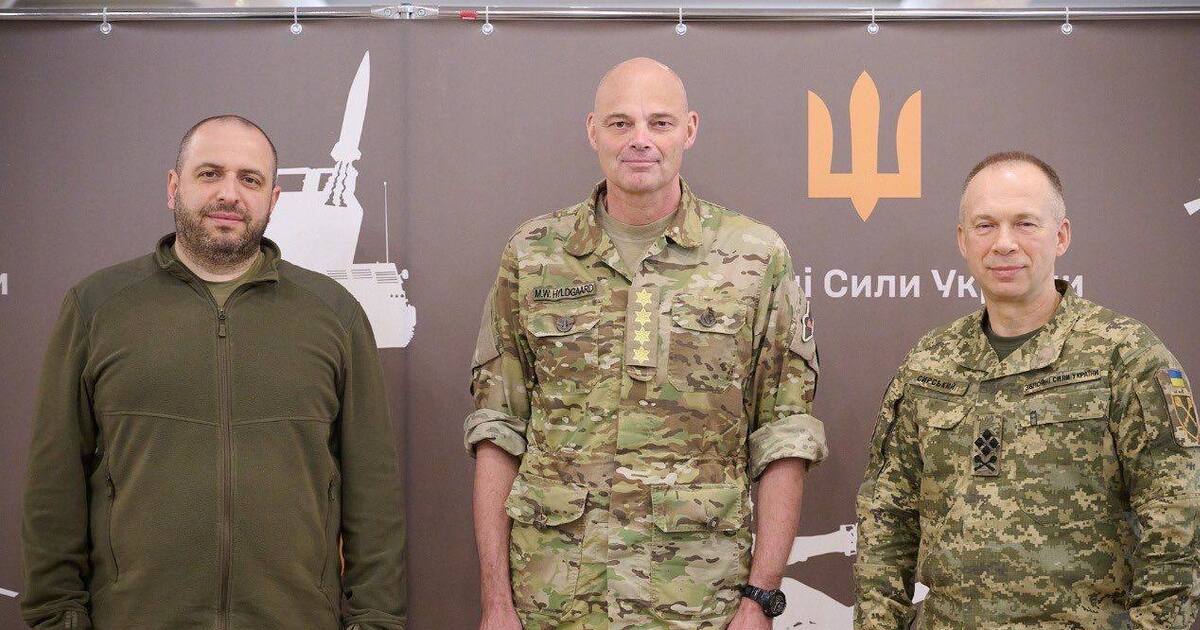 Сирський та Умєров зустрілися з новим командувачем армії Данії: з'явилися подробиці. Фото