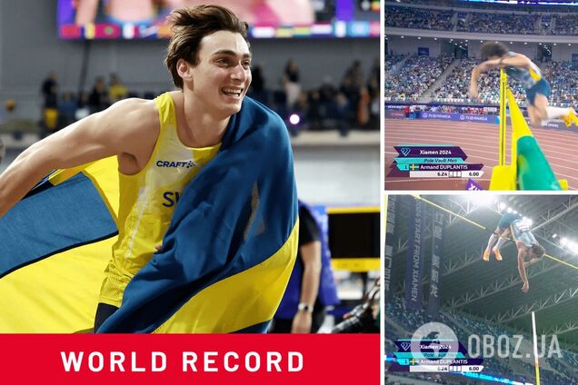 С первой попытки! 'Новый Бубка' установил мировой рекорд в прыжках с шестом. Видео