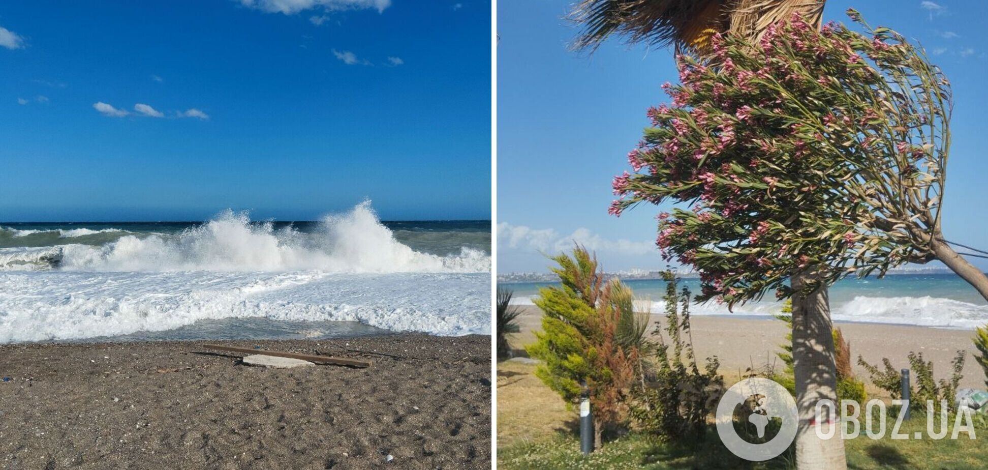 В Турции бушует сильнейший шторм: стихия снесла минарет мечети. Видео