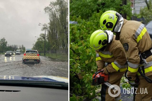 В столице бушует ненастье