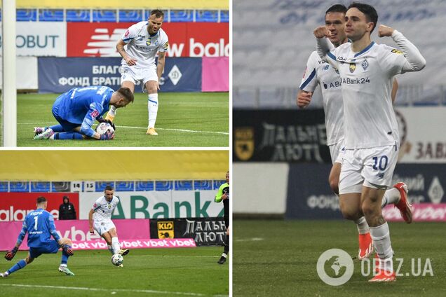 'Динамо' добыло разгромную победу в матче с удалением и Луческу на трибунах. Видео