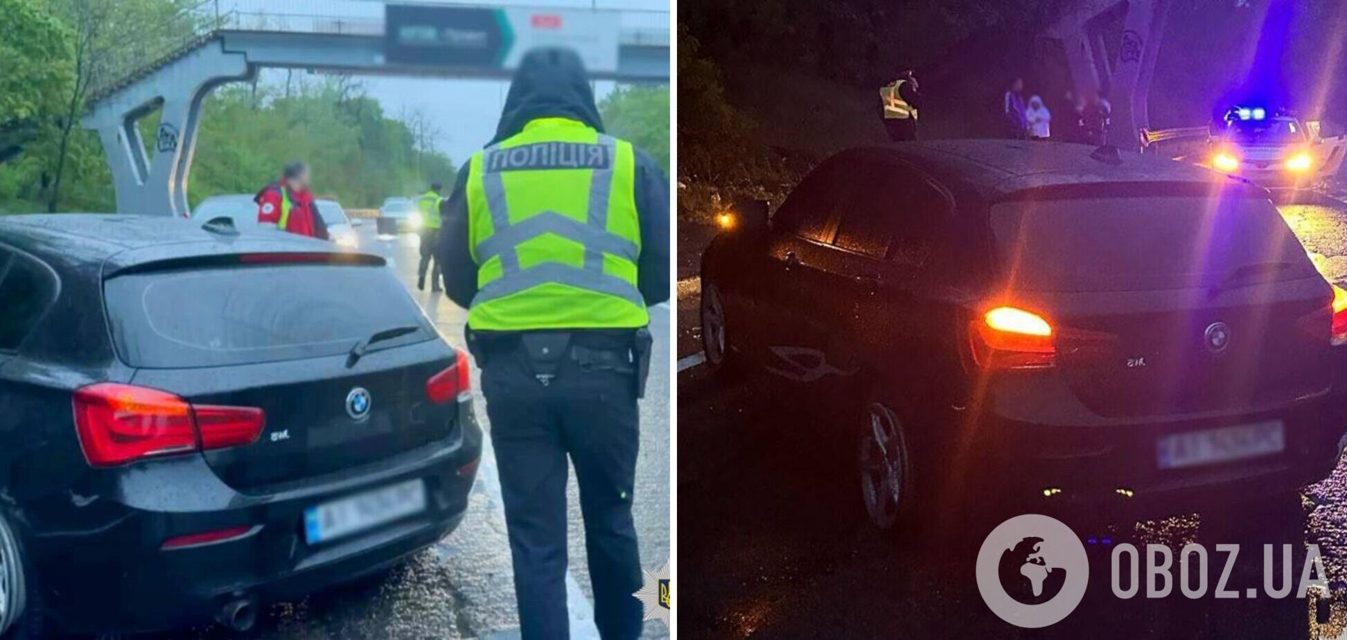 У Києві водій напідпитку збив двох пішоходів: одна жінка померла. Фото з місця ДТП