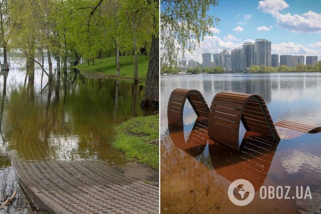 В Киеве за сутки вода в Днепре поднялась на 36 см