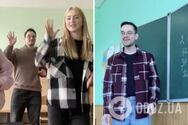 'Представляю, с какой радостью к вам идут на уроки!' Учитель из Киева, танцующий с учениками и снимающий забавные видео в TikTok, стал звездой сети