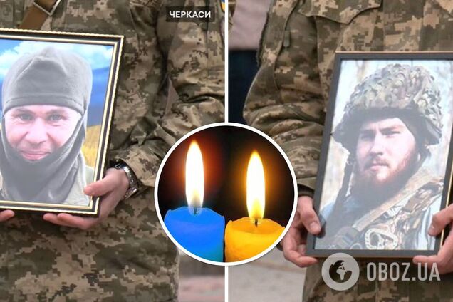 Две разрушенные судьбы: в Черкассах попрощались с погибшими на Донбассе защитниками Украины. Фото и видео
