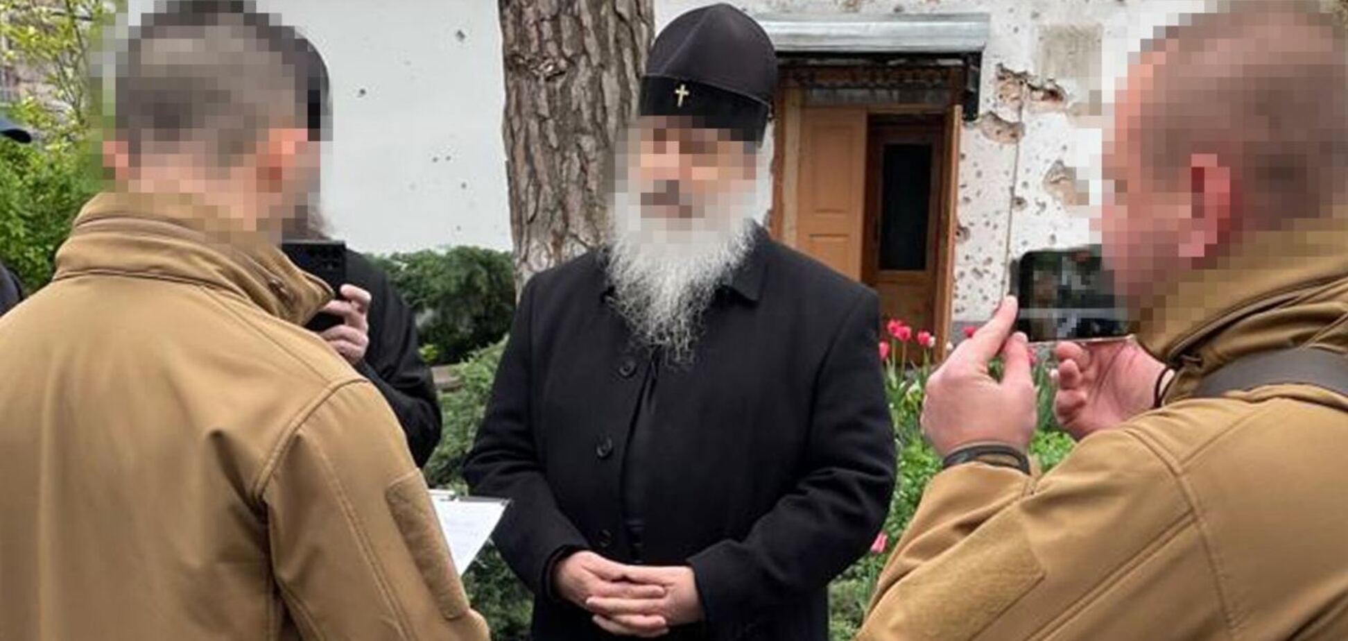 СБУ повідомила про підозру митрополиту Святогірської лаври, який здав окупантам позиції ЗСУ на Донеччині. Фото