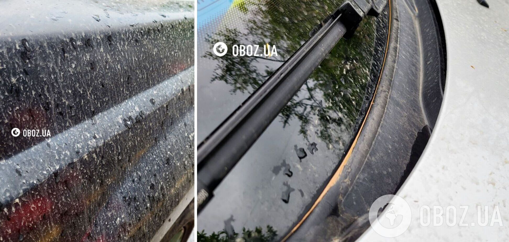В Киеве дождь с пылью из пустыни Сахара 'раскрасил' машины