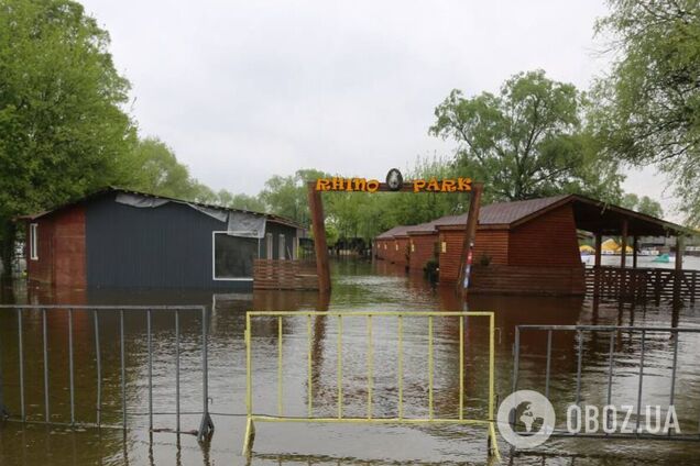 Наслідки водопілля в столичному парку Муромець та Гідропарку