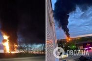 Під ударом були нафтобаза і металургійний завод: у РФ поскаржилися на нову атаку дронів, спалахнули пожежі. Відео