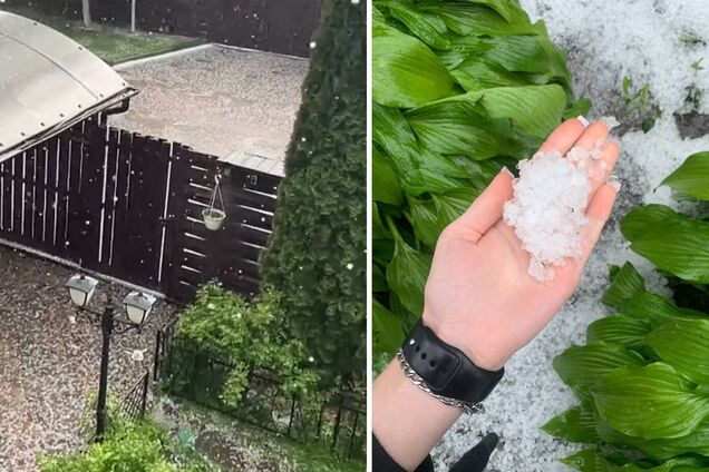 Київ та область накрила потужна гроза із градом