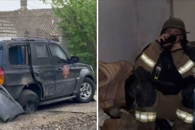 Украинские спасатели попали под повторный обстрел