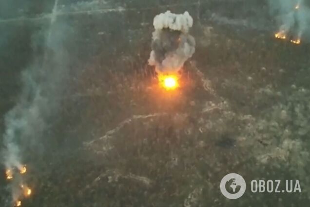 Техніку ворога добивали скидами: в НГУ показали потужну роботу в Серебрянському лісі. Відео