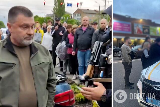 В Киевской области пьяный председатель РГА въехал на автомобиле в толпу: пострадавшие в тяжелом состоянии. Видео