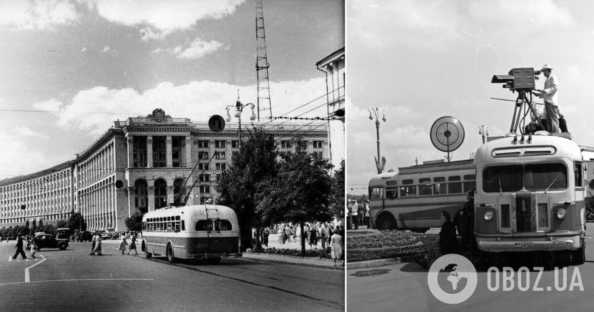 У мережі показали, який вигляд мала перша телерадіовежа Києва на Хрещатику у 1950–70-х роках. Архівні фото