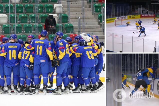 Україна з розгромної перемоги 8:0 стартувала на чемпіонаті світу з хокею. Відео