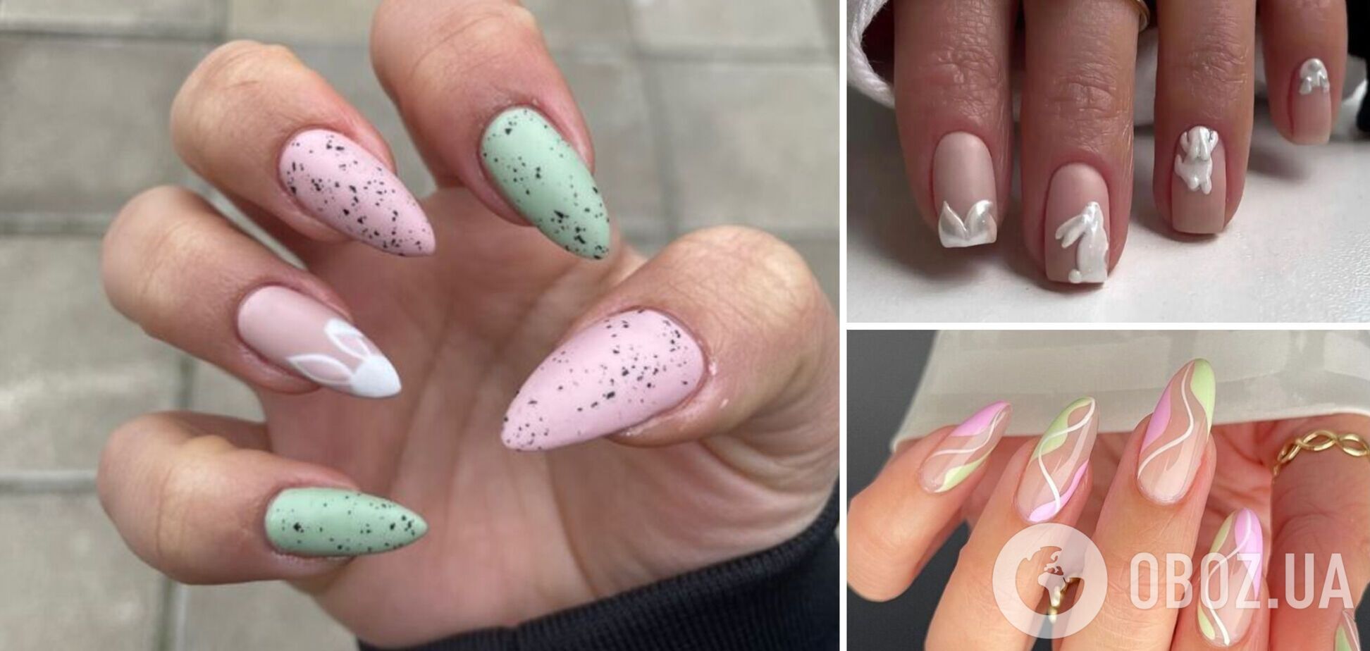 Ногти в горошек, яйца и кролики. 7 стильных идей маникюра на Пасху
