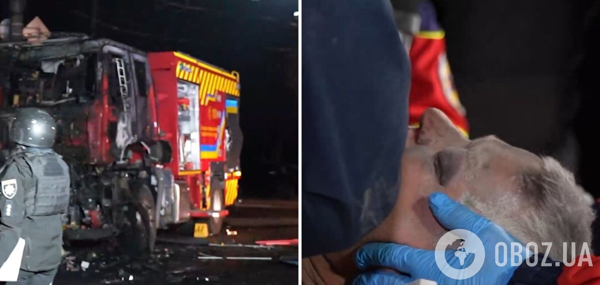 'Второй раз на свет родился': появилось видео спасательной операции в Харькове после удара дронов
