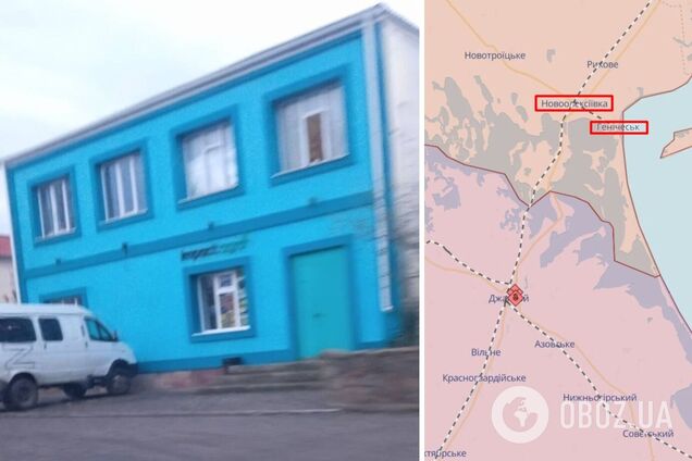 В оккупированном Геническе кадыровцы разместились в автошколе: в 'Атеш' сделали предупреждение захватчикам