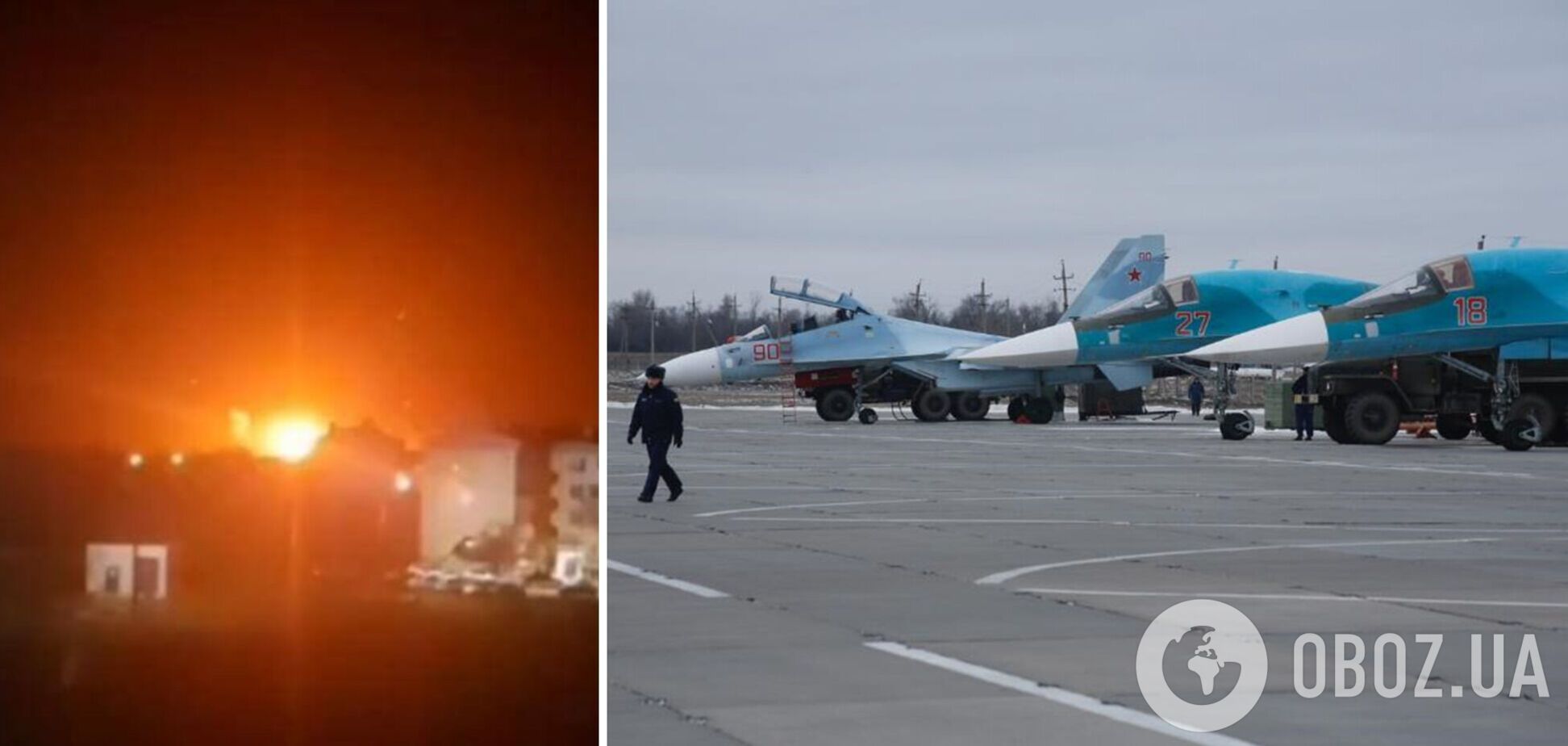 На аеродромі в Морозовську, де вночі прогриміли вибухи, могло перебувати майже 30 літаків РФ: що відомо