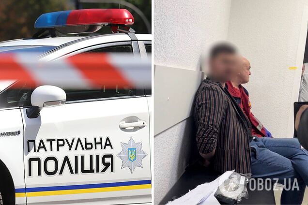 Злоумышленник был задержан и доставлен в отделение полиции