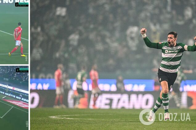 Голкипер сборной Украины пропустил гол на 49-й секунде в чемпионате Португалии. Видео