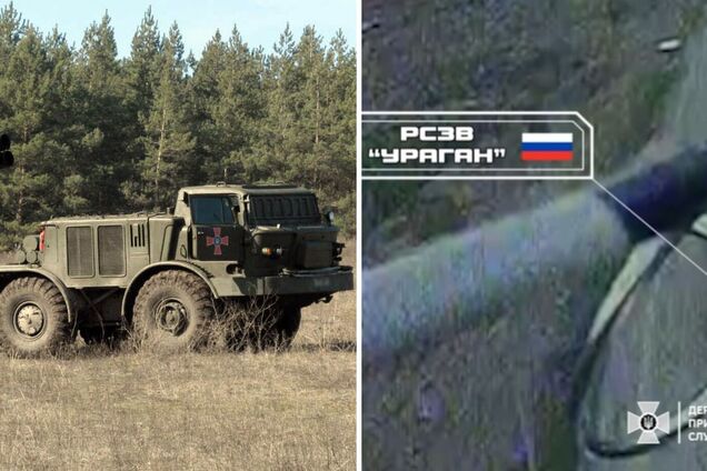 Перетворили на брухт: прикордонники знищили РСЗВ 'Ураган', який обстрілював Харківщину. Відео
