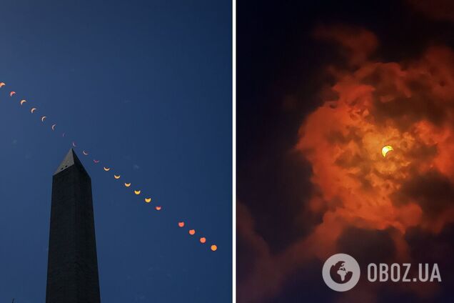 Луна закрыла Солнце на 4 минуты: в западном полушарии наблюдали солнечное затмение. Фото и видео