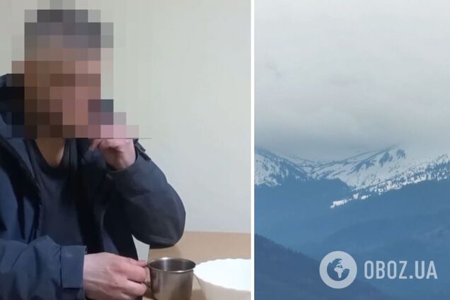 Бродил в горах почти неделю: пограничники спасли мужчину, который хотел попасть в Румынию и потерялся в Карпатах. Видео