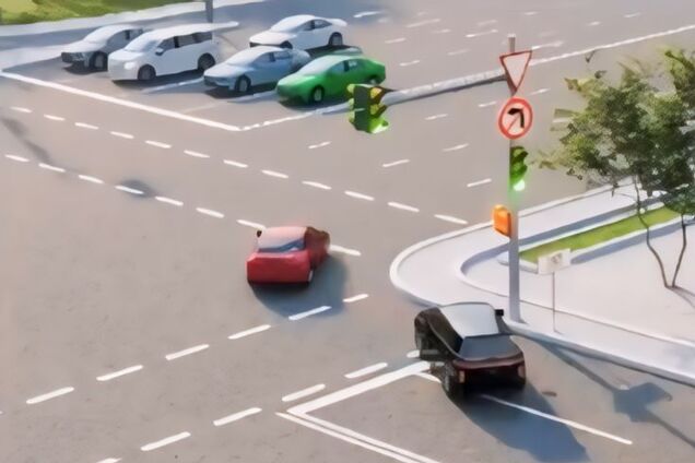 Поворот праворуч не завжди легкий: як правильно діяти водію. Завдання з ПДР