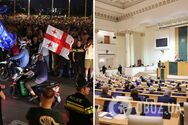 Парламент Грузії ухвалив закон про 'іноагентів' у другому читанні: у Тбілісі триває акція протесту. Відео