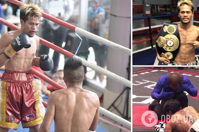 Экс-чемпион мира по боксу выиграл титул нокаутом первым же ударом. Видео