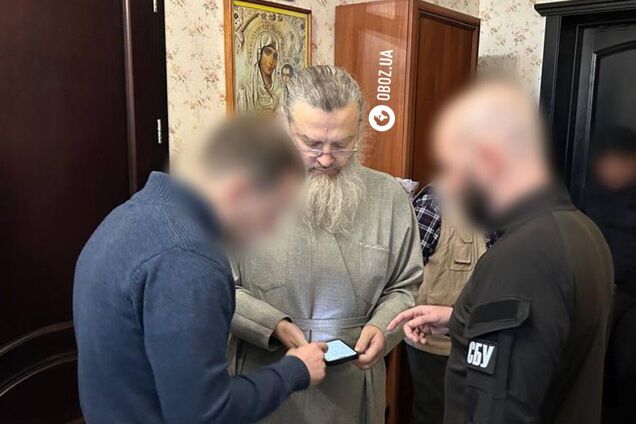 СБУ провела обыски у митрополита УПЦ МП, который говорил, что украинцы 'заслужили' бомбардировку: объявлено подозрение. Фото