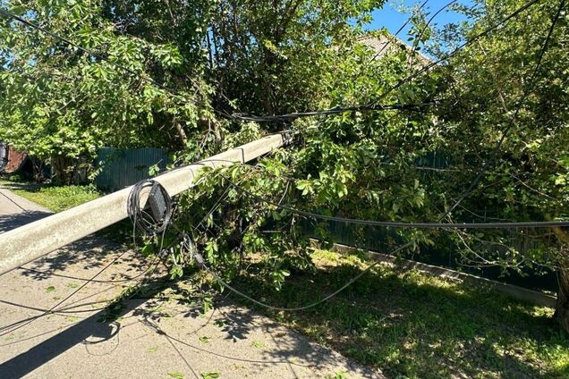 Никополь после обстрела