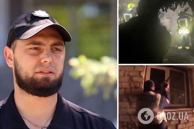 Поліцейські врятували сімох осіб з палаючого будинку