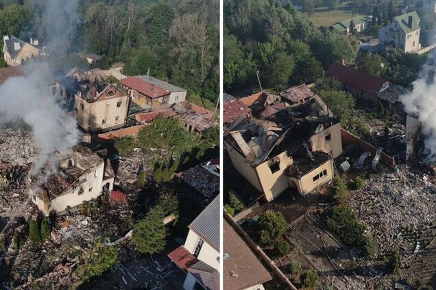 Пошкоджені десятки будинків: з’явилися фото та відео з коптера наслідків нічного обстрілу Харкова