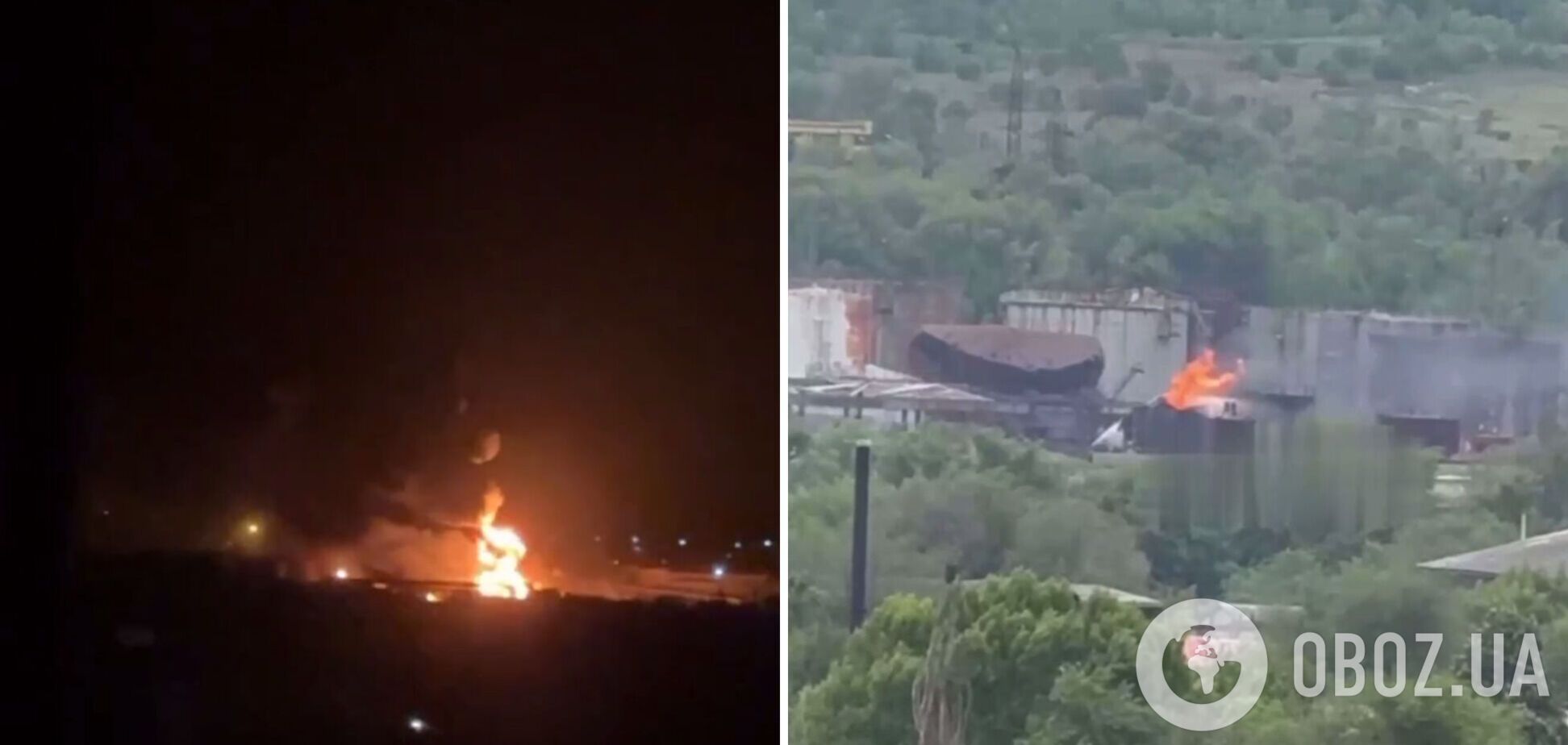 Видно сліди пожежі: з'явилися супутникові знімки наслідків удару по нафтобазі в Луганську